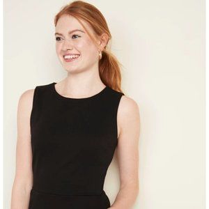 Black Ponte Sheath Dress